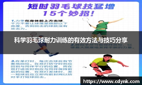 科学羽毛球耐力训练的有效方法与技巧分享